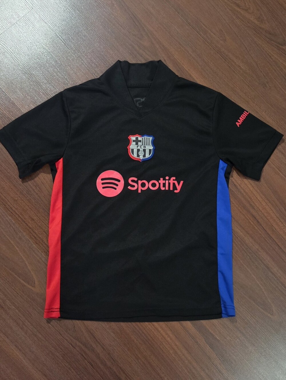 FC Barcelona Men Black Spotify Soccer Jersey